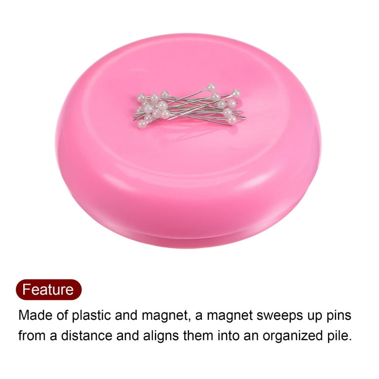 Round Magnetic Pin Cushion, Magnetic Pins Holder, Plastic Magnetic