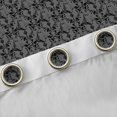 thumbnail image 4 of Feelyou Damask Floral Curtains Pack of 2 (52x84 Each), Grey Ghost Window Curtains, 4 of 6