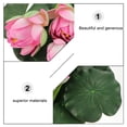 thumbnail image 2 of 2pcs Artificial Lotus Flowers Bouquets Simulation Tabletop Flower Arrangements for Home Decor, 2 of 9