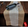 thumbnail image 1 of Camino de mesa FIBEUSION, arpillera decorativa con rayas, 30 x 275 cm, 6 unidades, 1 of 9