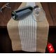 thumbnail image 1 of Camino de mesa FIBEUSION, arpillera decorativa con rayas, 30 x 275 cm, 6 unidades, 1 of 9