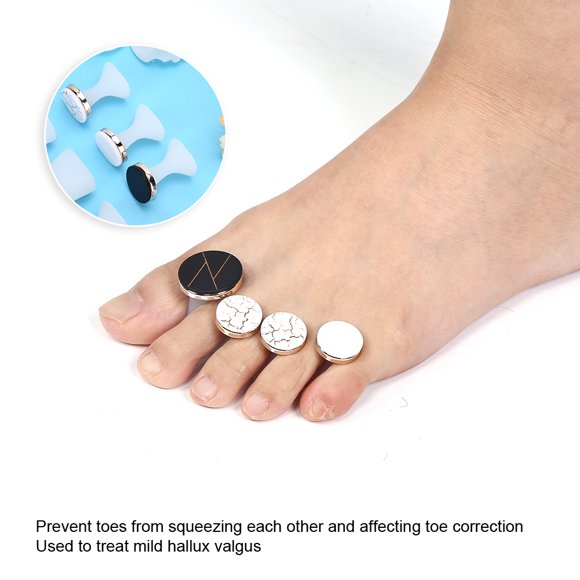 Separador de dedos Fugacal 8 piezas de silicona reutilizable y Lavable para pedicura