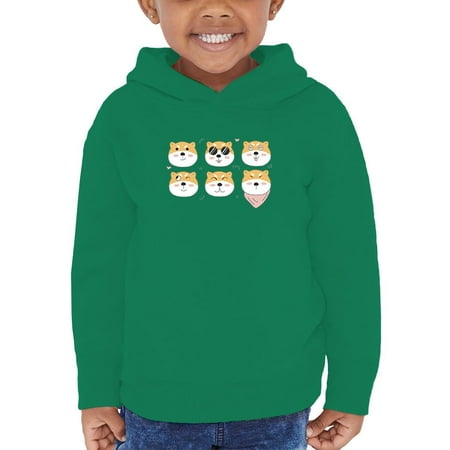 

Set Of Shiba Inu Faces Hoodie Toddler -Image by Shutterstock 5 Toddler