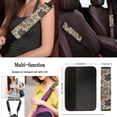 thumbnail image 5 of Jeiento Car Seat Covers Full Set Auto Interior Accessories 13 Pcs Car Accessories with Duck Hunter Camouflage Steering Wheel Cover, Seat Belt Pads, Armrest Cover, Keychains, Lipstick Holder, 5 of 9