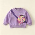 thumbnail image 6 of Kids Cute 3D Cartoon Pocket Pullover Sweatshirt Cute Casual Crew Neck Sweatshirt Girls Boys Funny Graphic Novelty Shirts with Bag, 6 of 6