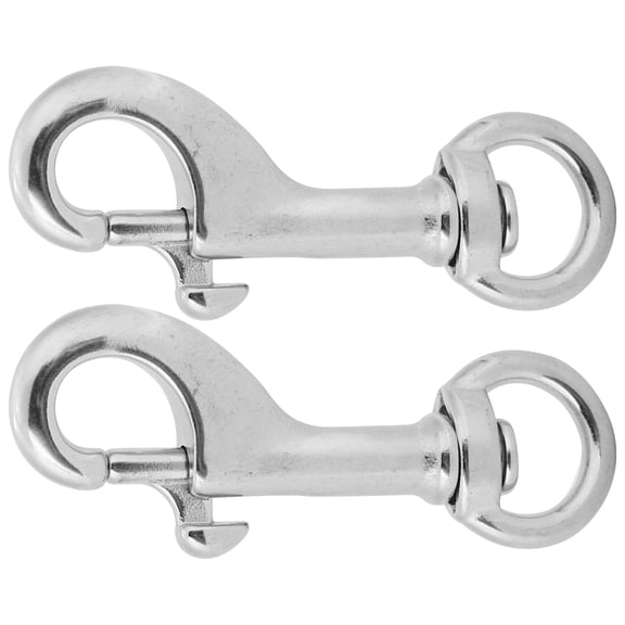 Fdit 2 68MM Diving 316 Stainless Eye Snap Hook Single Ended Diving Clip