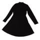 thumbnail image 2 of Vestido de manga larga para mujer Nikou informal elegante a la moda color liso escote hueco negro L, 2 of 15