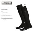 thumbnail image 3 of adidas Rivalry Field Multi-Sport Socks (2-Pack), Black/White, Large, 3 of 3