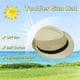 thumbnail image 3 of Sombrero de jazz con circunferencia de 56-58 cm, sombrero de paja, sombrero de copa para hombres y mujeres, protector solar de verano, sombrero para el sol al aire libre, 3 of 5