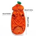 thumbnail image 3 of Aoznliie Dog Clothes, Halloween Pumpkin Furry Outfit for Small Dogs, 11x17 inch Pet Costume for Halloween Party Decoration, Orange, 3 of 9