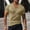 Khaki, variant on Wavsuf Mens T-Shirts V Neck Summer Short Sleeve Slim Crew Neck Blue T-shirt Size 2XL