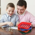 thumbnail image 3 of SEWACC 4Pcs Plastic Coin Sorting Trays Color Coded Coin Organizer Trays for Storage Use, 3 of 8