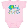 thumbnail image 3 of Inktastic My Pappy Loves Me Cute Elephants Boys or Girls Baby Bodysuit, 3 of 5