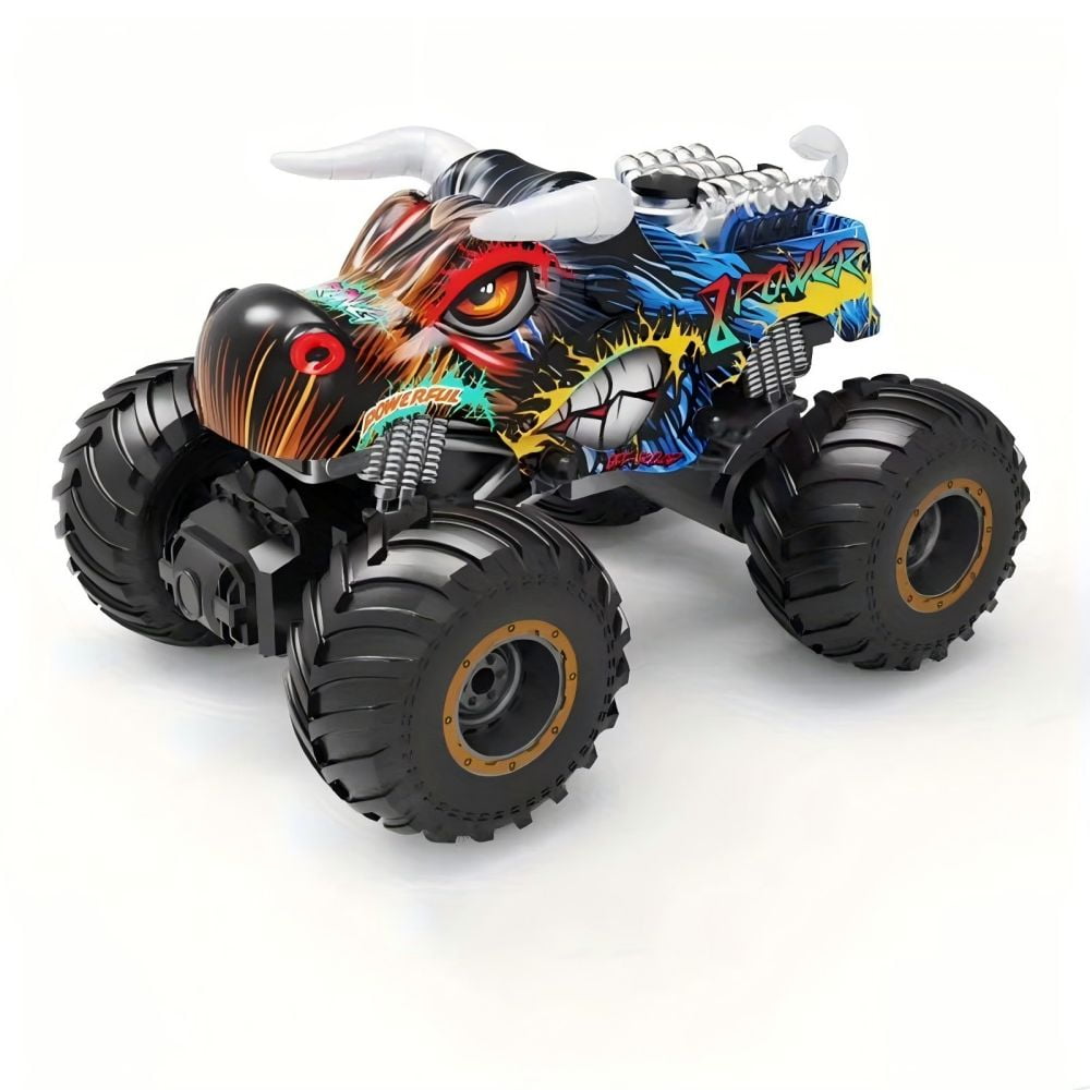 XITZ Triceratops Spray Remote Control Vehicle, 2.4GHz All Terrain Remote Control Monster Cars, 1:16 Monster Truck RC Trucks, Remote Monster Car with Spray Music and Light for Kids