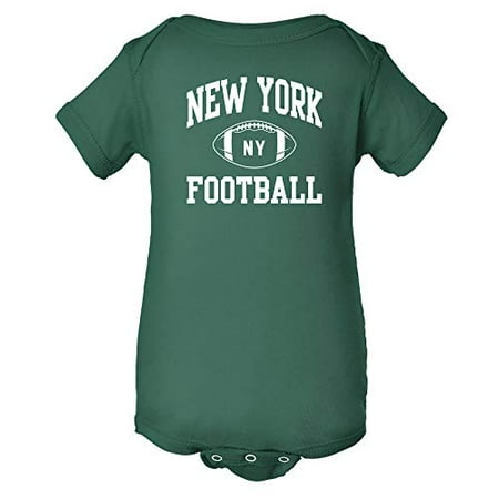 

New York Classic Football Arch - American Football Team Sports Infant Creeper - 18 Month - Forest