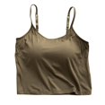 thumbnail image 2 of YABCSAZ Women's Tank Tops Sleeveless Summer T-shirts Adjustable Cami Tank with Pad, Slim Casual Blouses Basic Trendy Clothes Crop Tops Square Neck Tee Cute Gym Workout Clothes, 2 of 7