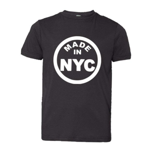 PleaseMeTees™ Youth From Born Made In New York City NY Logo Label HQ Tee