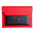 thumbnail image 1 of EGNMCR A4 Paper File Bag Leather File Bag Folder File Bag Thickened Data Buckle Watertight Computer Bag Public Document Bag Leather office sack, 1 of 4