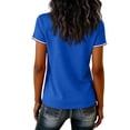 thumbnail image 4 of CUKOLSXA Women's Short Sleeve Tops, 250th Anniversary Usa Shirt, Fashion Clothing, Women's Casual Fashion V-Neck Sports Independence Day Print Short Sleeve Sports T-Shirt Top, Blue, L, 4 of 4