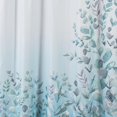 thumbnail image 3 of Style Quarters Shower Curtains for Bathroom Leaf Shower Curtain Leah Gray/Blue/Green and White Leaves Shower Curtain, 3 of 5