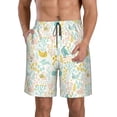 thumbnail image 2 of Uemuo Funny Chicken Pattern Men's Swim Trunks Hawaiian Beach Bathing Suit Swimsuits Beach Quick-Dry Shorts with Pockets-X-Large, 2 of 9