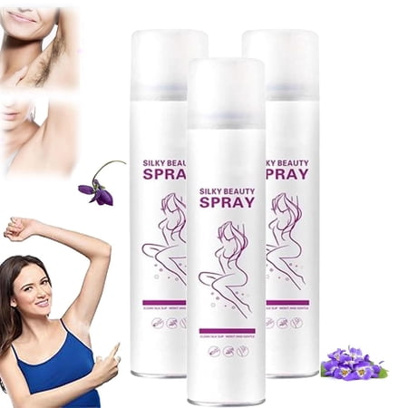 Silky Beauty Spray Depilador, 100 Ml Silky Beauty Spray Depilador,Natural Silky Beauty Spray Hair Remover for Underarm, Chest, Back, Legs and Arms