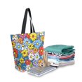 thumbnail image 2 of FORMRS Womens Canvas Tote Bag with Zipper Inner Pocket Shoulder Handbag, Floral Fiesta, 2 of 7