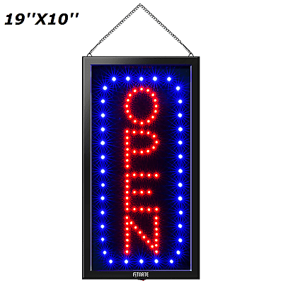 Ultra Bright LED Neon Light Animated Motion ATM Business Sign B86 
