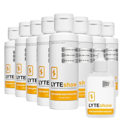 LyteLine Suplemento de electrolitos sin azúcar para hidratación y apoyo inmunológico - Paquete de 8, 320 porciones - Keto Friendly - Zinc y magnesio para una rápida rehidratación, entrenamiento, recup