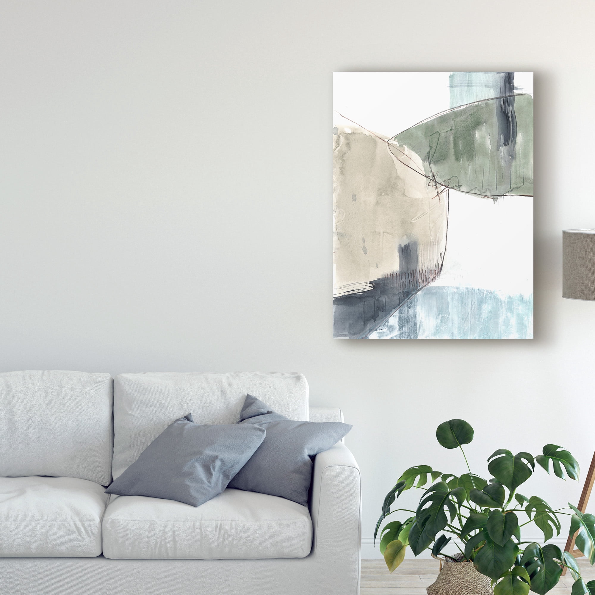 Trademark Fine Art 'Verdant Divide II' Canvas Art by Jennifer Goldberger