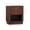 Walnut, variant on Potomac Open Shelf Nightstand in Espresso - Teamson Home : 1 Drawer Wood Bedside Table with Open Shelf Storage for Bedroom in Modern Scandinavian Style
