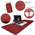 thumbnail image 3 of ZORESYN 3XL Large Mouse Pads (120 x 60cm) - PU Leather Extended Large Gaming Mousepad Desk Mat - Nonslip Base, 3 of 5