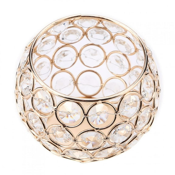 Crystal Tea Light Candle Holders,Votive Candle Holder, for Wedding,Home,Table Centerpiece Decoration Silver(Candle Excluded)