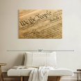 thumbnail image 2 of Elephant Stock Preamble To The Constitution Wall Art - Horizontal Canvas Wall Art - Living Room Wall Decor - Education Canvas - Beige And Black Decor - 39" x 26", 2 of 4