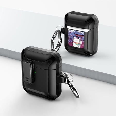 Duo Shield Secure Lock Designed For Apple AirPods Generation 1 & 2 With Hook  Black/Black price history on PriceWatchPro