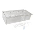 thumbnail image 3 of thinsony Acrylic Flower Vase Transparent Planter Pot for Desktop Dining Table Decor 25cmx10cmx6.5cm, 3 of 9