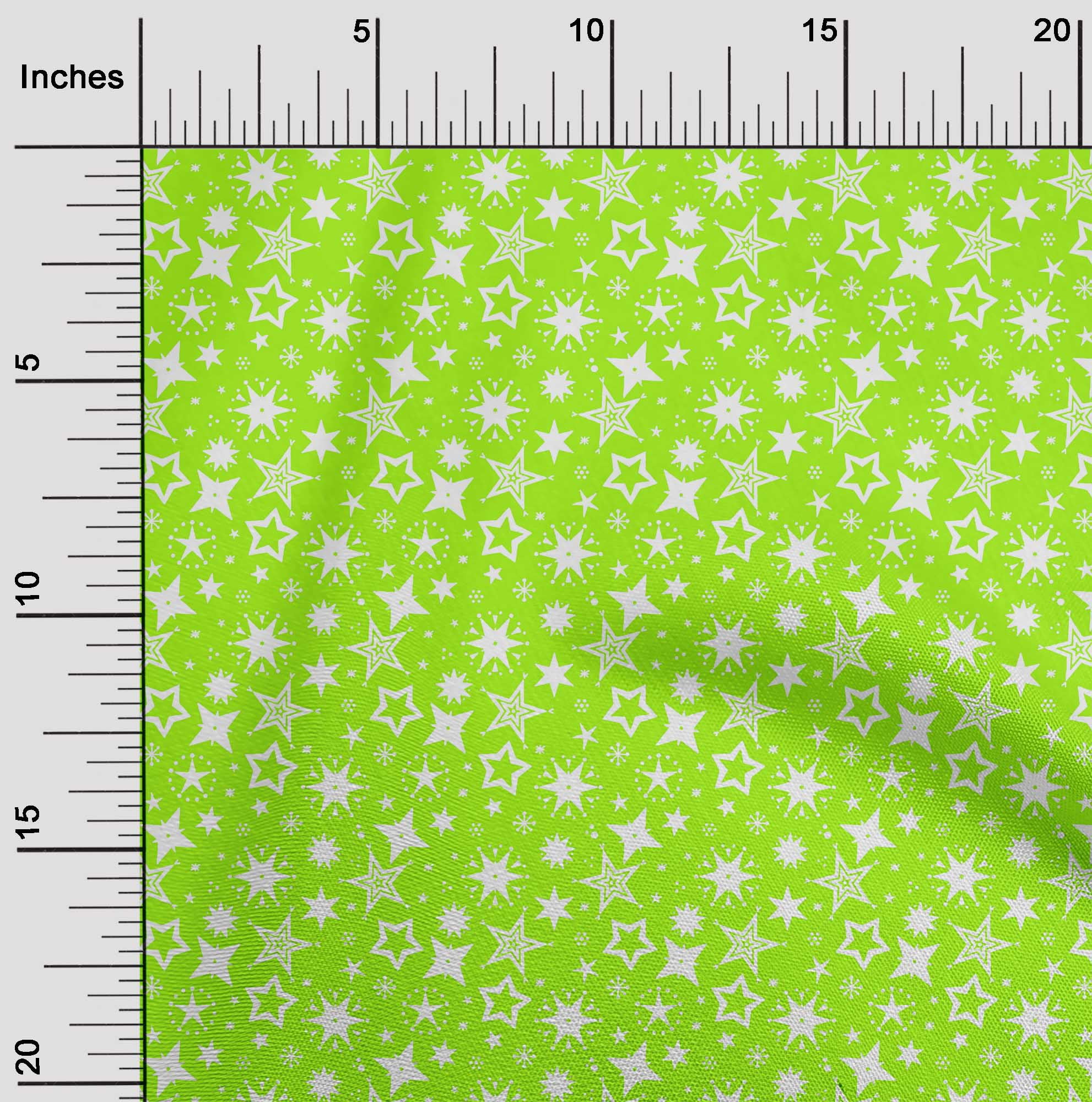 oneOone Silk Tabby Lime Green Fabric Merry Christmas Sewing Fabric By The Yard Printed Diy Clothing Sewing Supplies 42 Inch Wide