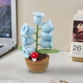 thumbnail image 4 of MERILER Soft Wool Crochet Succulent Car and Home Decorations - Cute Knitted Decorative Potted Plants with Aromatherapy Function, Perfect Gifts for Birthdays and Special Occasions., 4 of 7