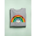 thumbnail image 3 of Image Conscious Studious Rainbow Sweatshirt Women's -Jay Fleck Designs, 3 of 4