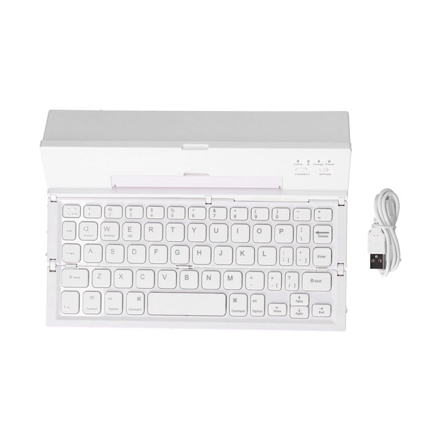 Teclado portátil plegable y recargable ultraslim teclado plegable potente, duradero cómodo y adecuad