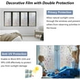 thumbnail image 3 of Película decorativa para ventanas, diseño 3D de escombros, lámina de privacidad colorida, película adhesiva electrostática para vidrio esmerilado, para hogar, oficina y baño, 44 x 200 cm - Estilo 10, 3 of 7