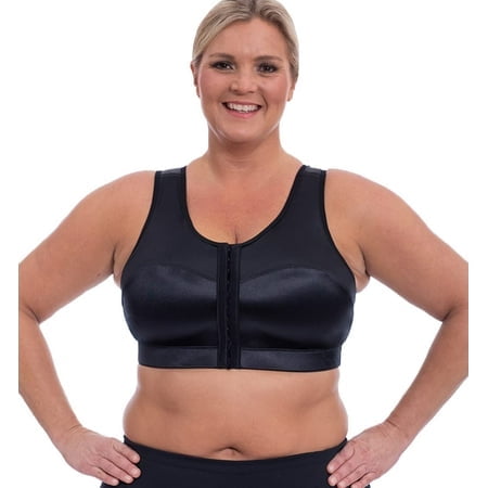 ENELL Soutien-Gorge de Sport à Fort Impact pour Femmes (100) (Numéro US 2 Régulier Noir)