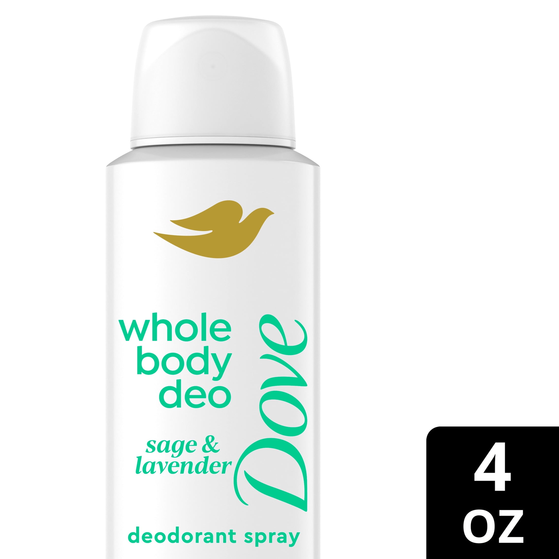 Dove Whole Body Deodorant Cooling Spray Sage & Lavender Aluminum Free ,4oz