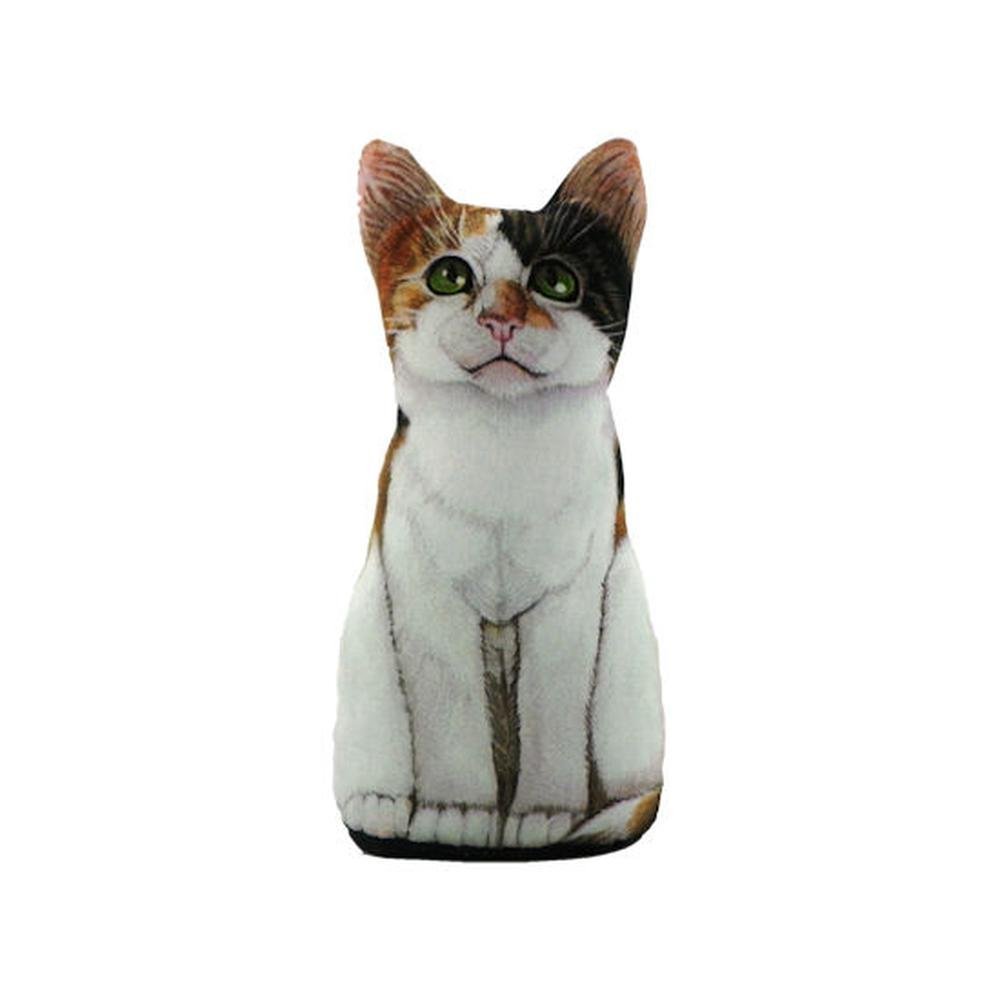 Fiddler's Elbow Calico Kitten Cat Mini Door Stop Paperweight, 8 tall By
