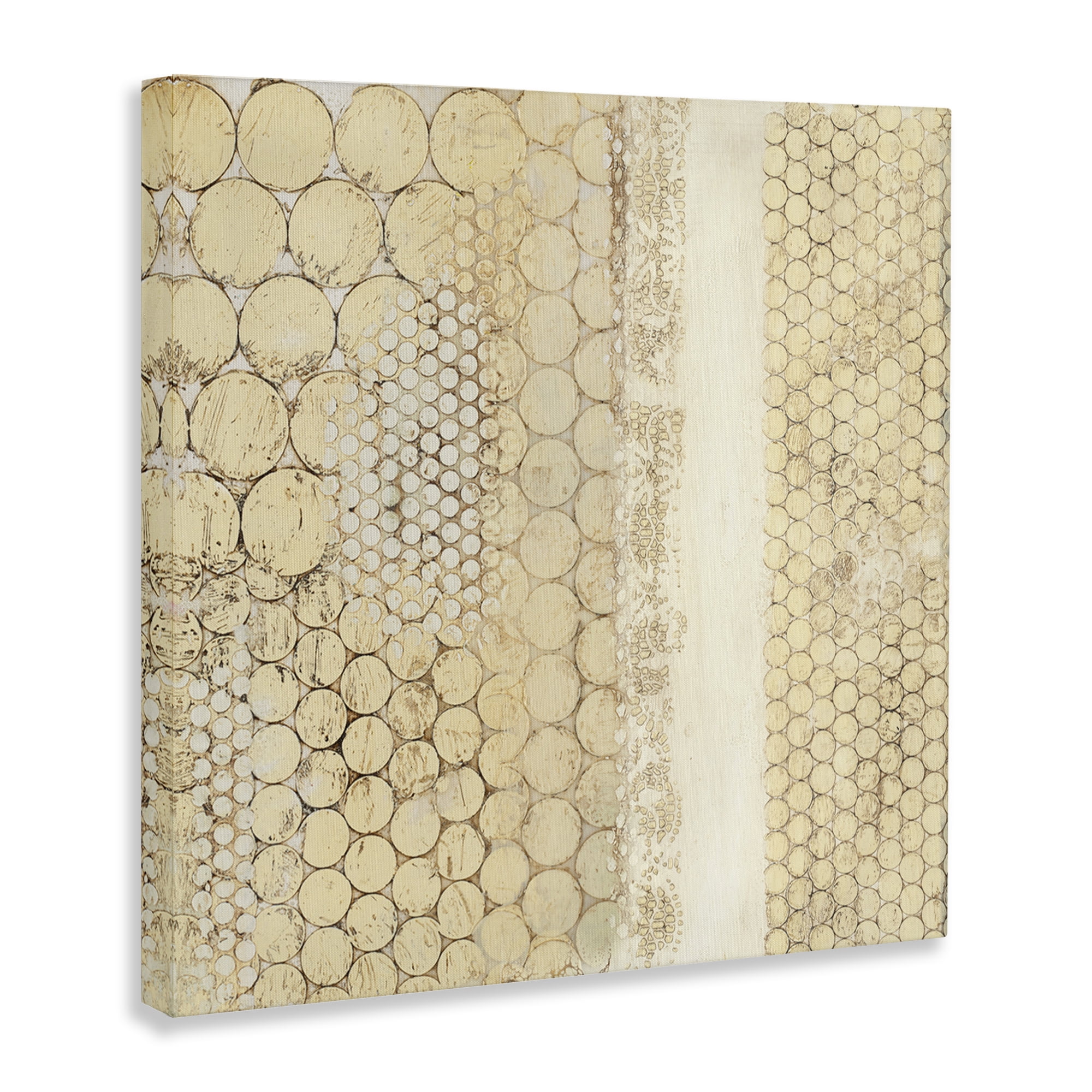 Stupell Industries Rustic Natural Pattern Abstract Painting Gallery Wrapped Canvas Art Print Wall Art, 30 x 30