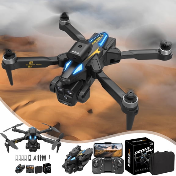 Brushless Motor Drone With 1080P Camera 5G WIFI FPV RC Quadcopter With Headless Mode Follow Me Altitude Hold Obstacle Avoidance Toys Gifts For Kids Adults