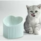 thumbnail image 4 of Cuenco Elevado Verde con Soporte Inclinado para Perros y Gatos de Cerámica, 4 of 5