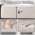 thumbnail image 3 of 6‑Inch Cushions Patio Furniture, Aluminum Frame Rocking Chairs, Set of 2, Water‑Resistant & Removable Cushion Covers, All‑Weather Outdoor Sectional for Deck,Patio, Garden, Balcony, 3 of 8