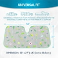 thumbnail image 5 of BDK Pastel Flowers Windshield Sun Shade, Car Sun Shade with Premium Double Bubble Design, Printed Sunshade for Car Windshield with Storage Strap, Measures 57 x 27 inches, 5 of 6
