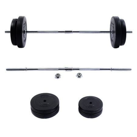 Costway New 66 Lb Barbell Dumbbell Weight Set Gym Lifting Exercise Costway New 66 Lb Barbell Dumbbell Weight Set Gym Lifting Exercise Curl Bar Workout